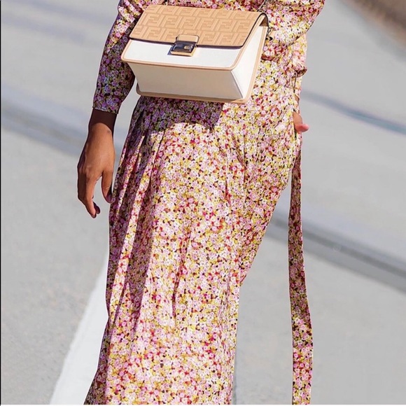 Zara floral pleated skirt pants set with top - Picture 5 of 15